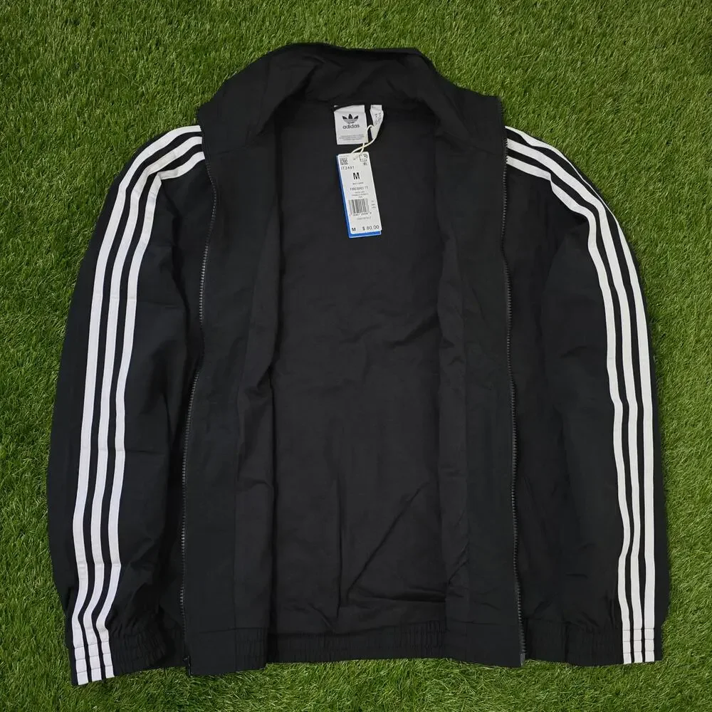 adidas Adicolor Woven Firebird Men's Size Medium Track Top Jacket IT2491 Black
